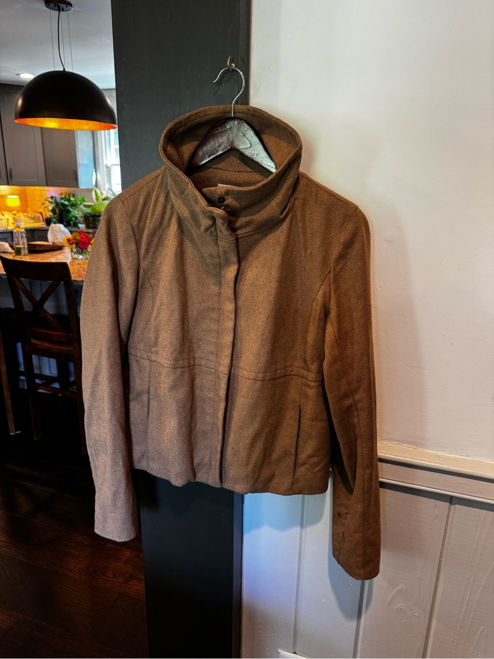 GAP Brown Short Stand-Collar Jacket